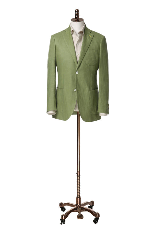 Plain Zero Weight Green Blazer